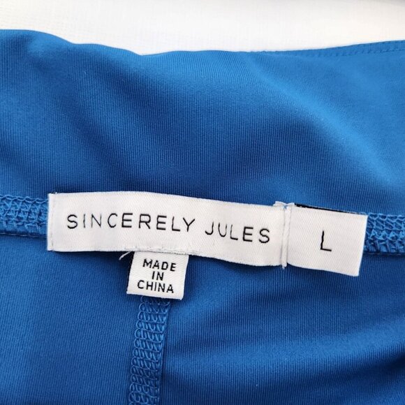Sincerely Jules Active Size Large Blue Top & Skirt Set Performance Tennis Golf - Picture 5 of 5